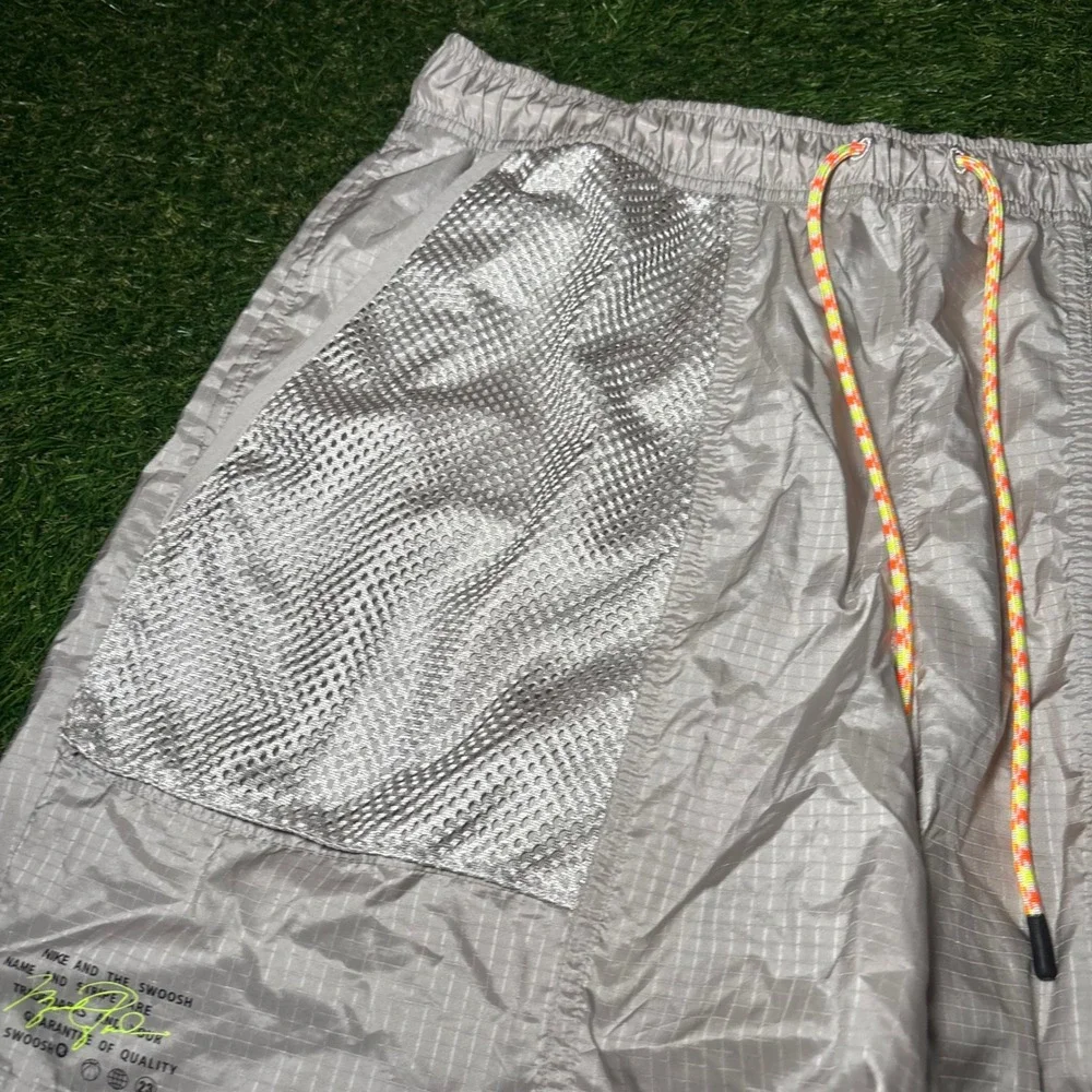Jordan 23 Engineered Metallic Silver Ripstop Mesh Shorts DM1406-012 Mens XL